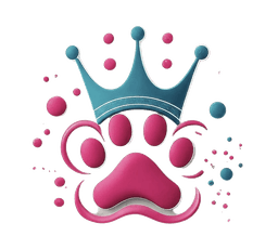 The Paw Queen - Royal Pet Grooming Logo